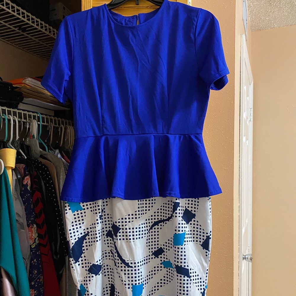 Blue dress